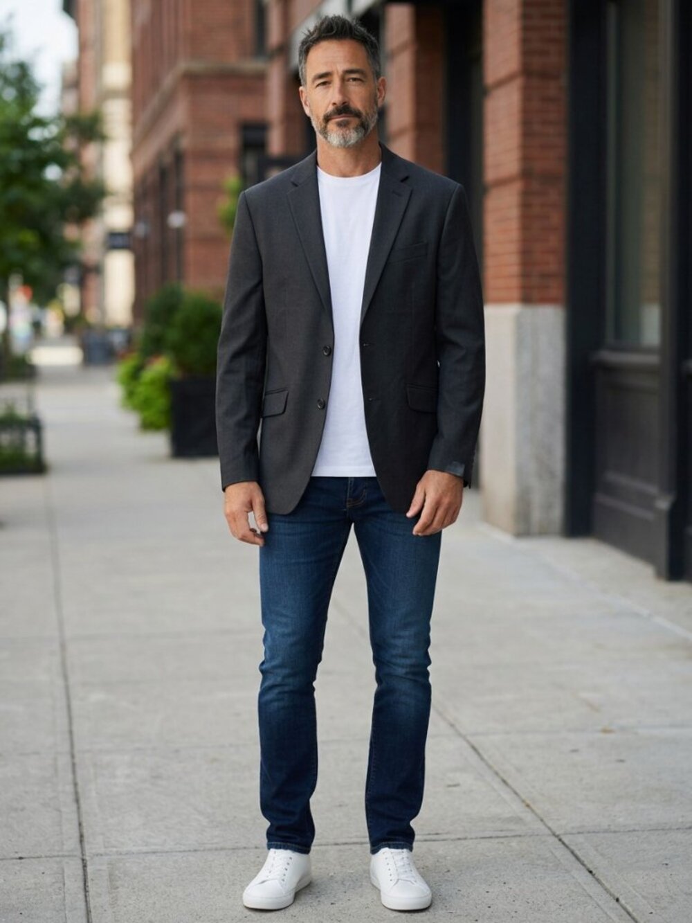 Reaction Kenneth Cole Black Sport Coat Classic Fit